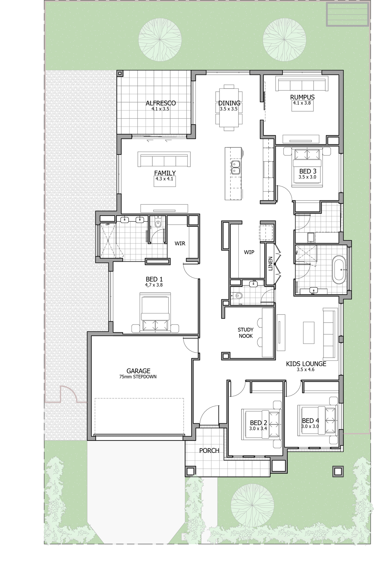 Lot 74 Jirrabittaya Street, Bingara Gorge NSW 2571 floorplan
