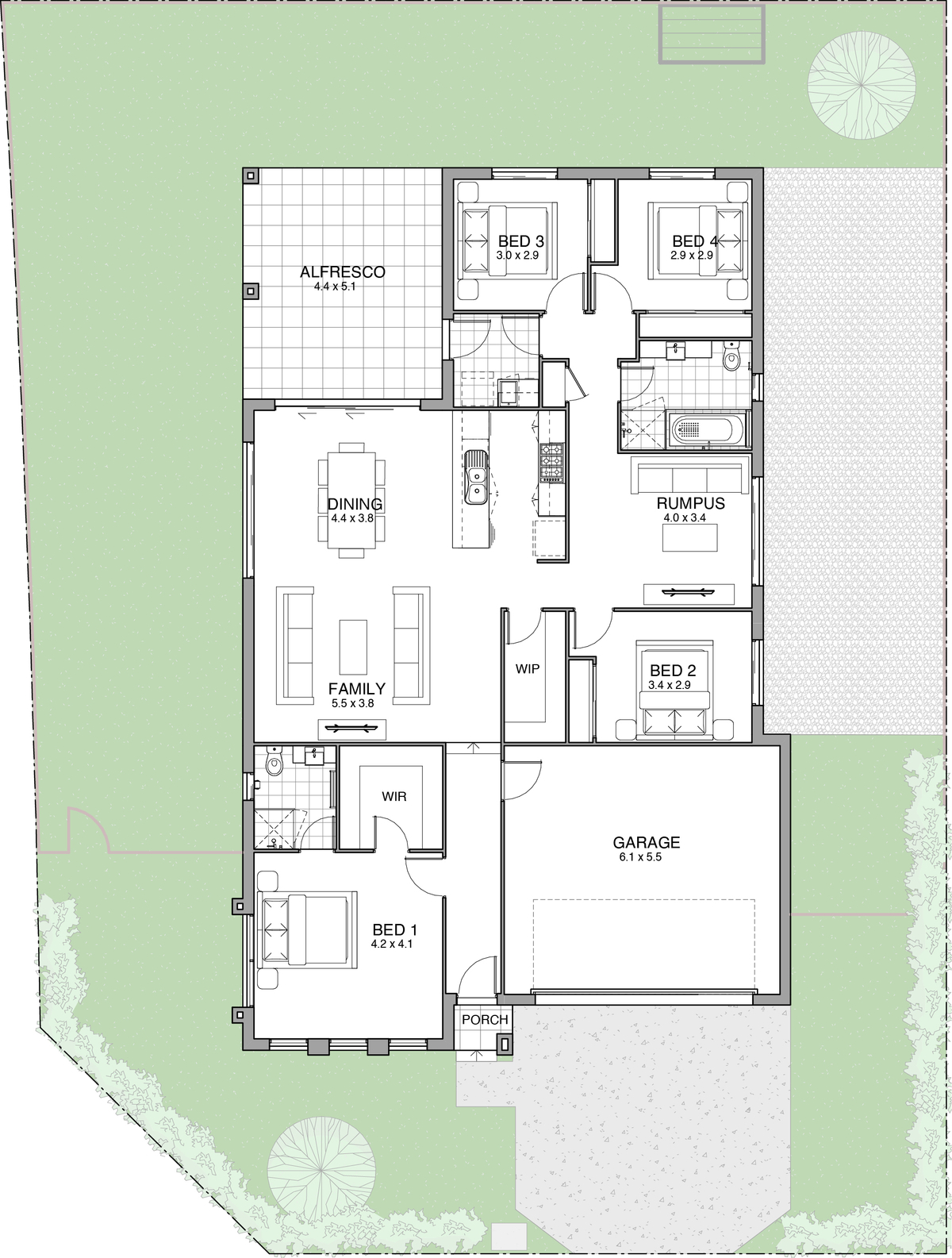 1 Mulholland Parkway, Bathurst NSW 2795 floorplan